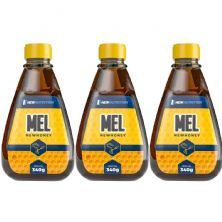 Kit 3X Mel NewHoney - 340g Natural - NewNutrition