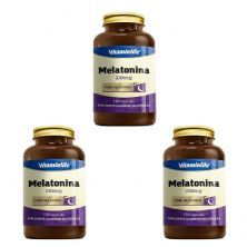 Kit 3X Melatonina 210mcg - 120 C�psulas - VitaminLife
