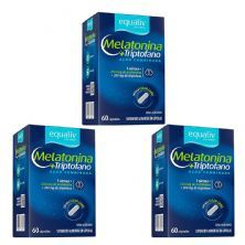 Kit 3X Melatonina e Triptofano - 60 C�psulas - Equaliv