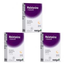 Kit 3X Melatonina Moonlight - 60 C�psulas - Katigu�