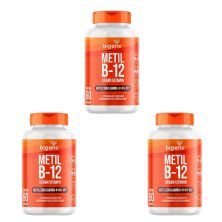 Kit 3X Metil B12 Vegan Vitamin - 60 C�psulas - Bigens
