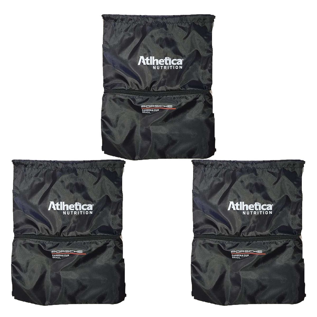 Kit 3X Mochila Saco - Porsche Cup - Atlhetica Nutrition