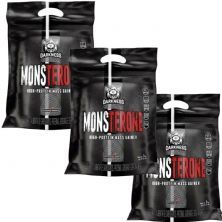 Kit 3X Monsterone Darkness - 3000g Refil Baunilha - IntegralMedica