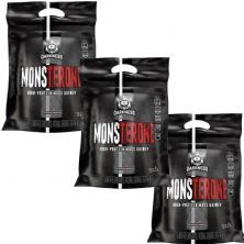 Kit 3X Monsterone Darkness - 3000g Refil Morango - IntegralM�dica