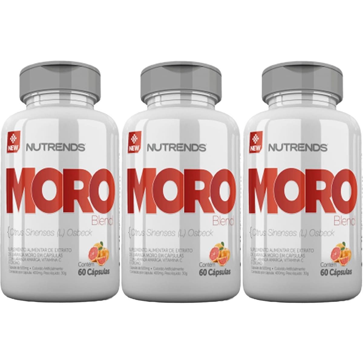 Kit 3X Moro Blend 500mg - 60 C�psulas - Nutrends