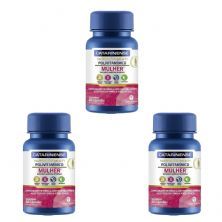 Kit 3X Multi Polivitaminico Mulher - 60 C�psulas - Catarinense Nutri��o