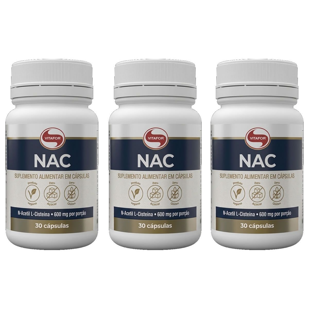 Kit 3X NAC - 30 C�psulas - Vitafor