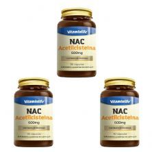 Kit 3X NAC Acetilciste�na + Pr�polis - 30 C�psulas - VitaminLife