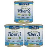 Kit 3X Natural Fiber 3 - 200g - Nutrata