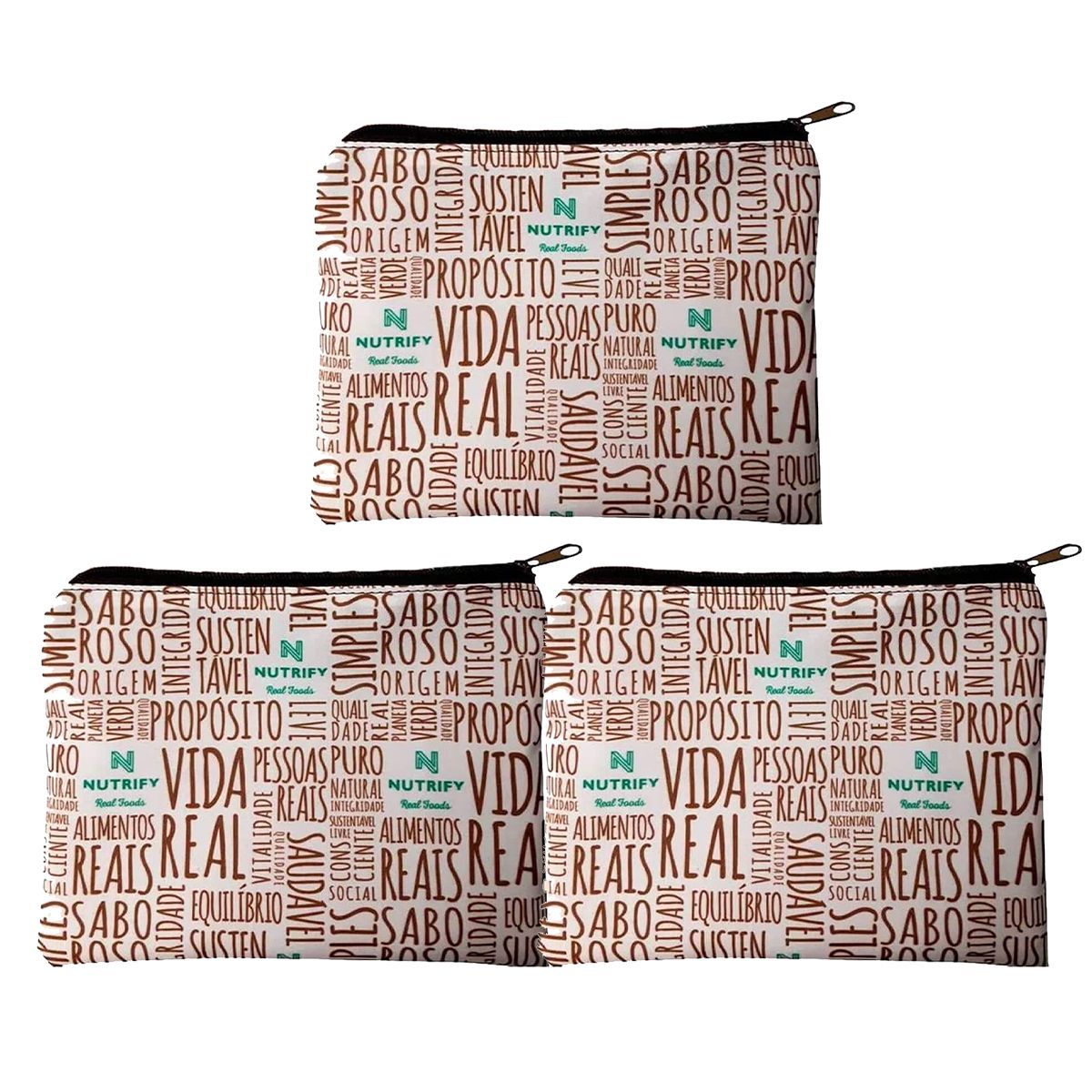 Kit 3X Necessaire de Nylon - Nutrify