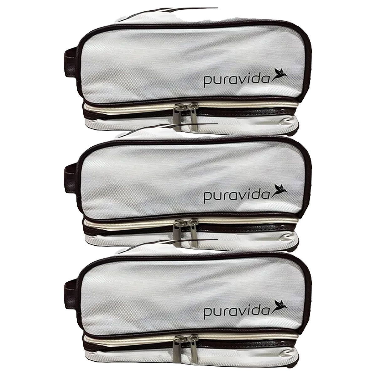 Kit 3X Necessaire  Off White - Pura Vida