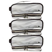 Kit 3X Necessaire  Off White - Pura Vida