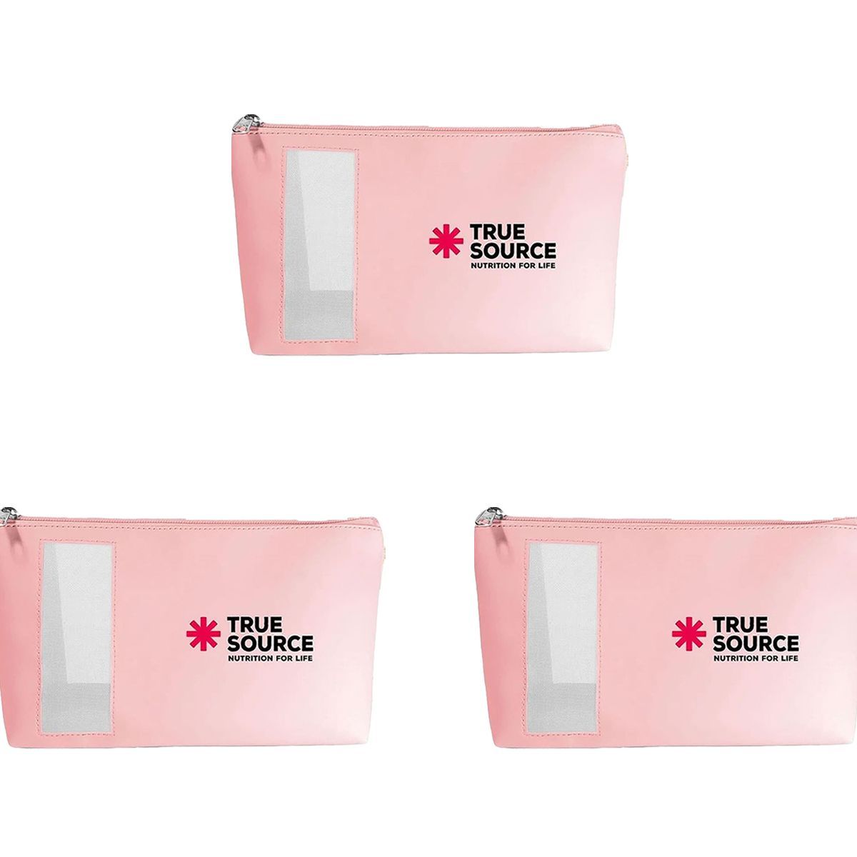 Kit 3X Necessaire Rosa - True Source