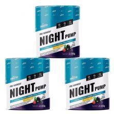 Kit 3X Night Pump - 300g A�ai & Guaran� - Shark Pro
