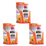 Kit 3X Nitro Power Gel  - 10 Sach�s Laranja com Acerola - New Millen