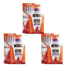 Kit 3X Nitro Power Gel  - 10 Sach�s Morango - New Millen