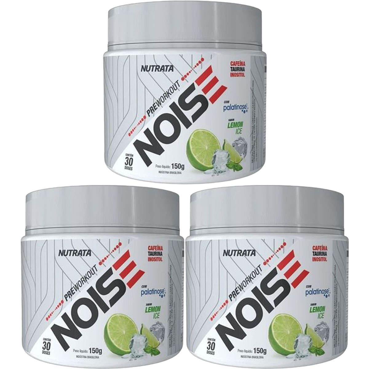 Kit 3X Noise Antiox -  150g  Lemon Ice - Nutrata