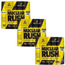 Kit 3X Nuclear Rush Pre Workout Powder - 100g Uva - BodyAction