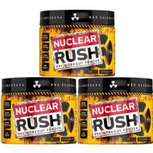 Kit 3X Nuclear Rush Pre Workut Powder - 100g Lim�o - BodyAction