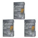 Kit 3X Nuova Cabelos E Unhas - 60 C�psulas - Catarinense Nutri��o