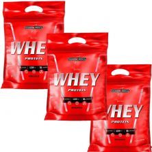 Kit 3X Nutri Whey Protein - 1800g Refil Morango - IntegralM�dica
