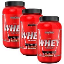 Kit 3X Nutri Whey Protein - 907g Baunilha - IntegralM�dica