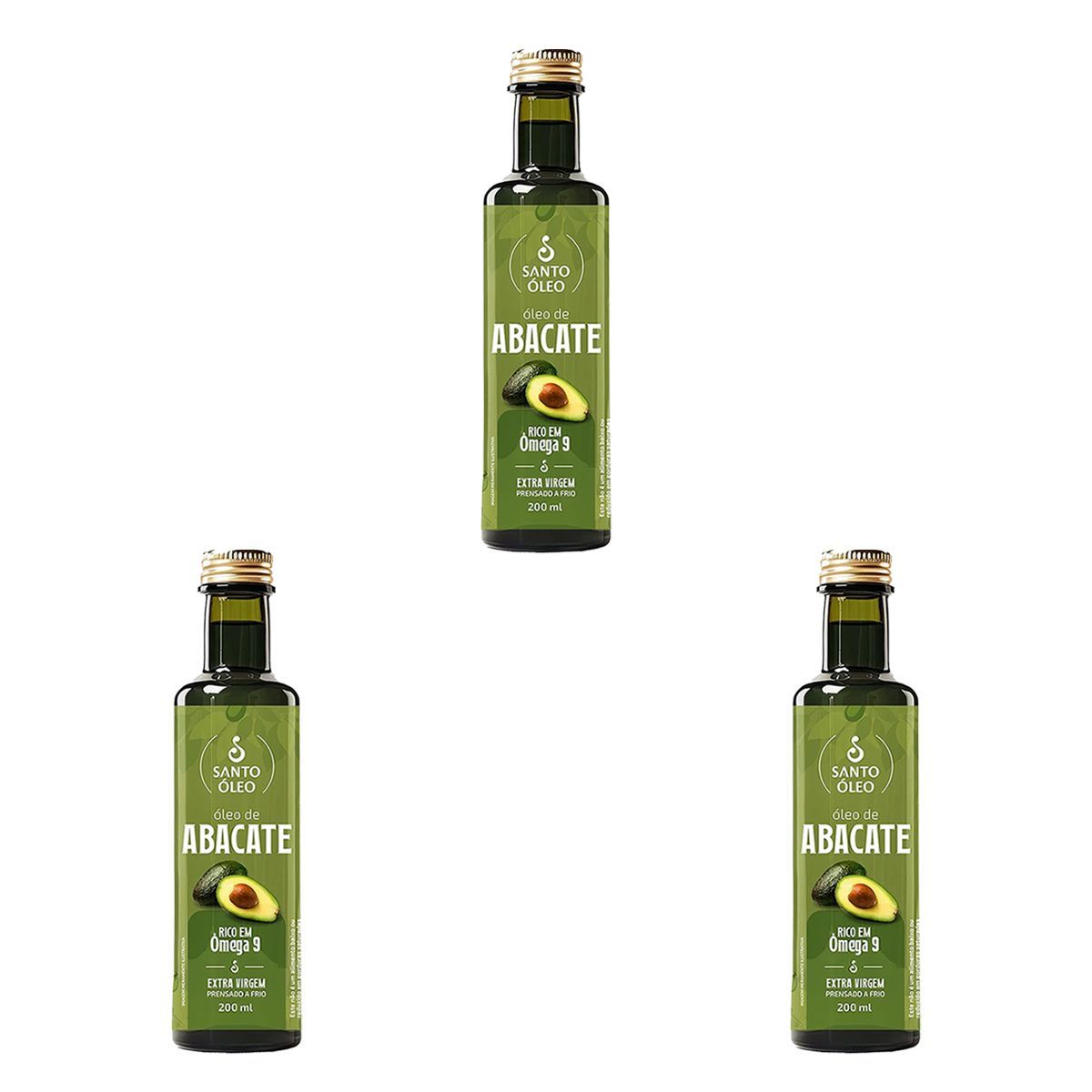 Kit 3X �leo de Abacate - 200ml - Santo �leo