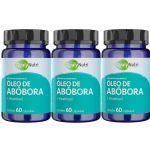 Kit 3X �leo de Ab�bora + Vitamina E - 60 C�psulas - QualyNutri