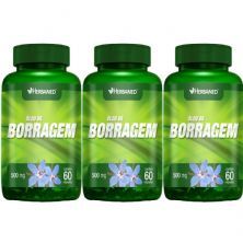 Kit 3X �leo de Borragem - 60 C�psulas - Herbamed