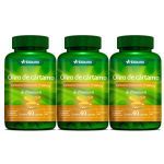 Kit 3X Oleo de Cartamo com Vitamina E - 60 C�psulas - Herbamed