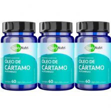 Kit 3X �leo de C�rtamo + Vitamina E - 60 C�psulas - QualyNutri