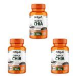 Kit 3X �leo de Chia - 60 C�psulas - Katigu�