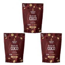 Kit 3X Oleo de Coco de Pelicula - Refil 500ml Extravirgem - Santo �leo