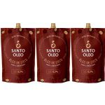 Kit 3X �leo de Coco Extra Virgem de Pel�cula - 1000ml Refil - Santo �leo