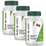 Kit 3X �leo de Coco Extravirgem - 60 C�psulas 1g - Vitafor
