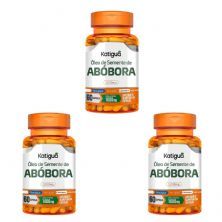 Kit 3X �leo de Semente de Ab�bora - 60 c�psulas - Katigu�