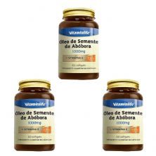 Kit 3X �leo de Semente de Ab�bora - 60 Softgels - VitaminLife