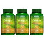 Kit 3X �mega 3 1000mg - 60 C�psulas - Herbamed