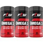 Kit 3X �mega 3 1000mg - 90 c�psulas - FTW