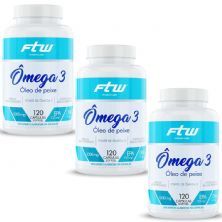 Kit 3X �mega 3 - 120 C�psulas - Fitoway