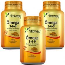 Kit 3X Omega 3-6-9 - 120 C�psulas - Fitoway