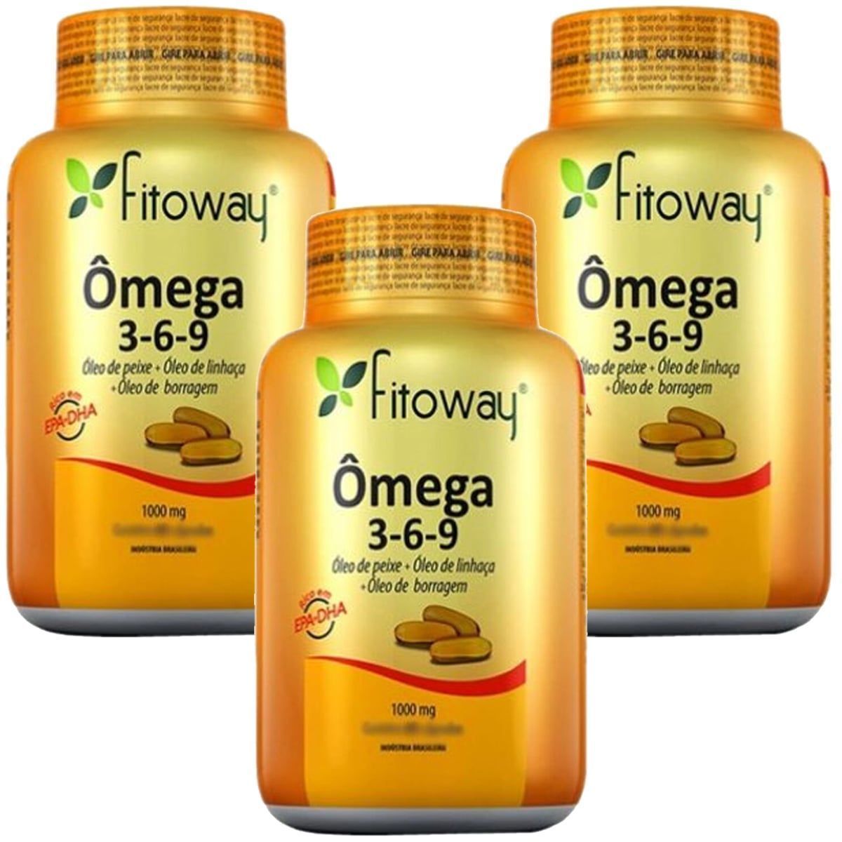 Kit 3X Omega 3-6-9 - 60 C�psulas - Fitoway