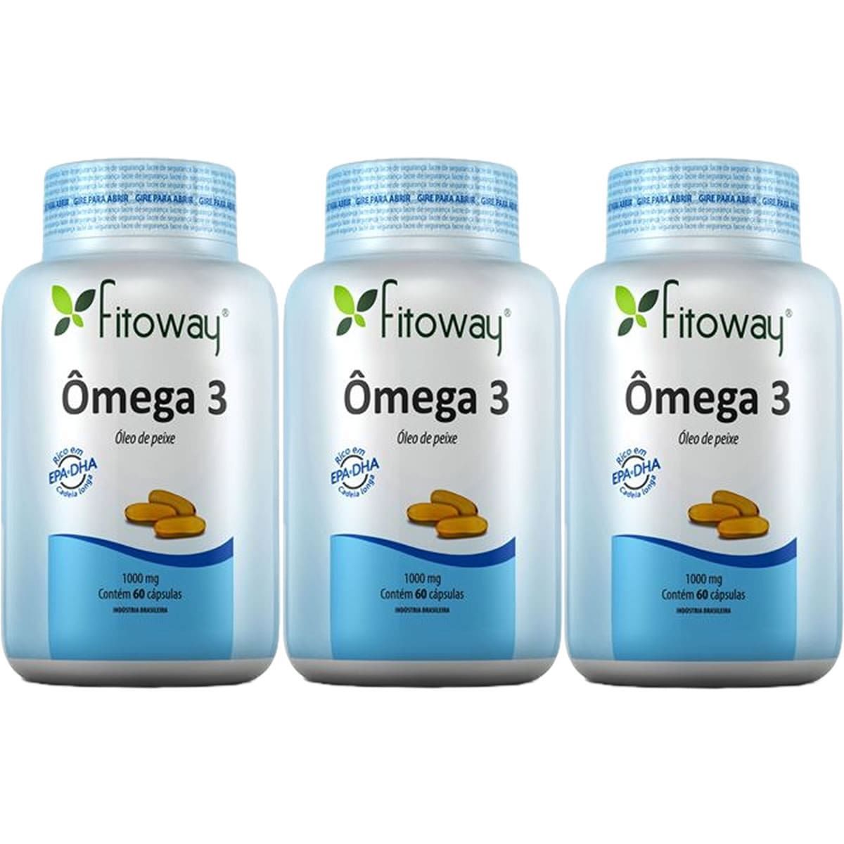 Kit 3X Omega 3 - 60 C�psulas - Fitoway