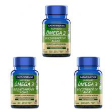 Kit 3X �mega 3 Biocultivado de Algas - 60 C�psulas - Catarinense