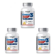 Kit 3X �mega 3 Coenzima Q10 - 60 C�psulas - Katigu�