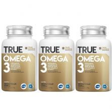Kit 3X �mega 3 com Vitamina E - 180 C�psulas - True Source