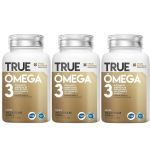 Kit 3X �mega 3 com Vitamina E - 180 C�psulas - True Source