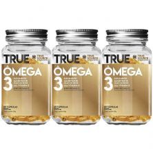 Kit 3X �mega 3  com Vitamina E - 60 C�psulas - True Source