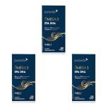 Kit 3X Omega 3 EPA DHA Nova Composi��o - 120 C�psulas - Puravida