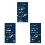 Kit 3X �mega 3 EPA DHA Nova Composi��o - 60 C�psulas Softgel - Puravida